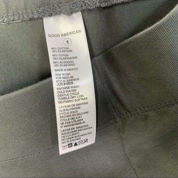 Good American Womens High-rise Essential Leggings Sz 1 Small Green GP0791M - Picture 6 of 8